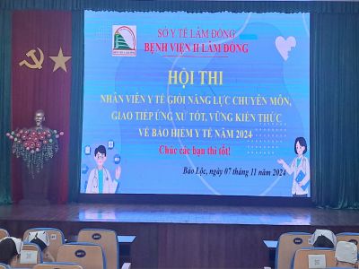 HỘI THI NVYT GIỎI NĂNG LỰC CHUYÊN MÔN, GIAO TIẾP ỨNG XỬ TỐT, VỮNG KIẾN THỨC VỀ BHYT - PHẦN THI ỨNG XỬ